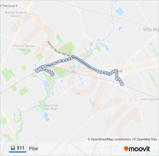 511 Colectivo Line Map