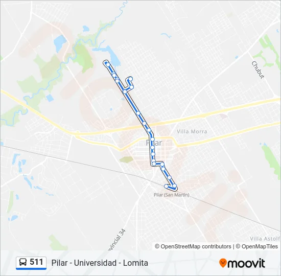 511 Colectivo Line Map