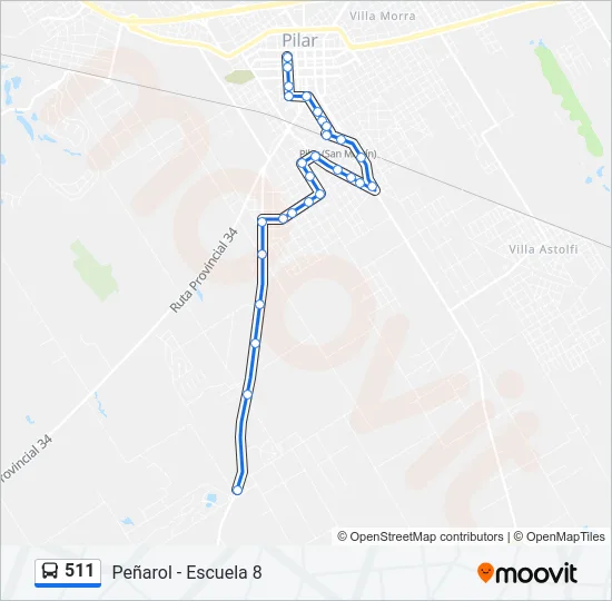 511 Colectivo Line Map