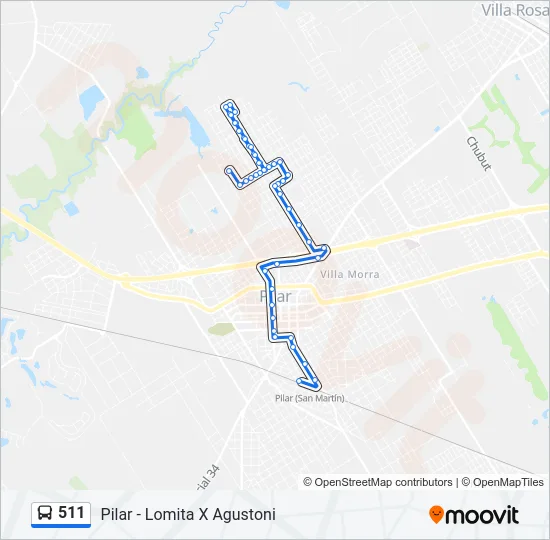 511 Colectivo Line Map