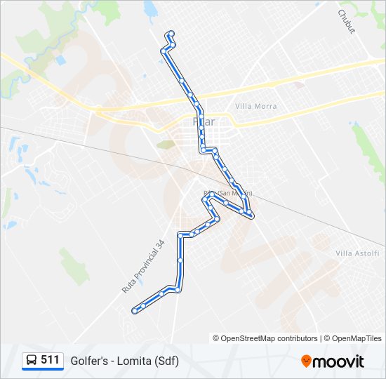 511 Colectivo Line Map