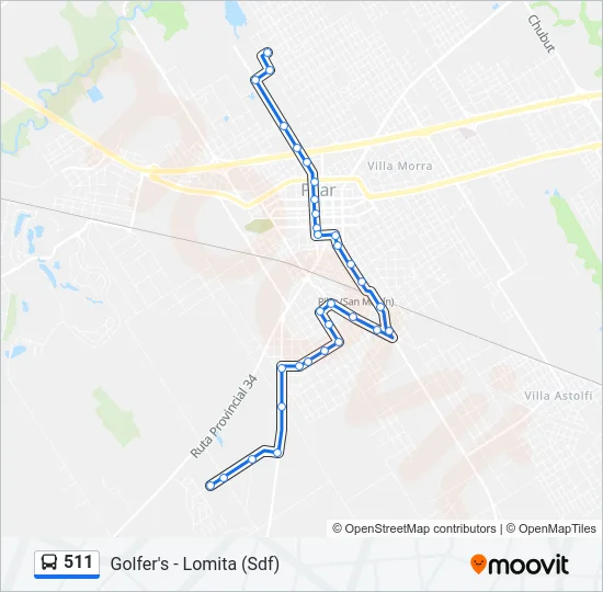 511 Colectivo Line Map