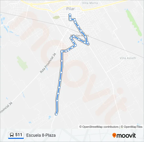 511 Colectivo Line Map