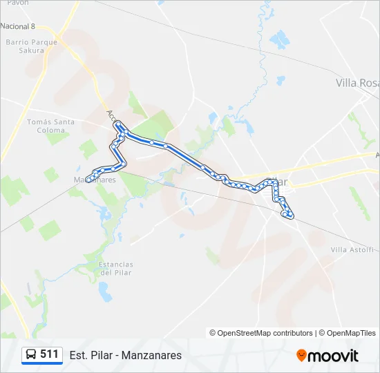 511 Colectivo Line Map
