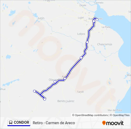 CONDOR Colectivo Line Map