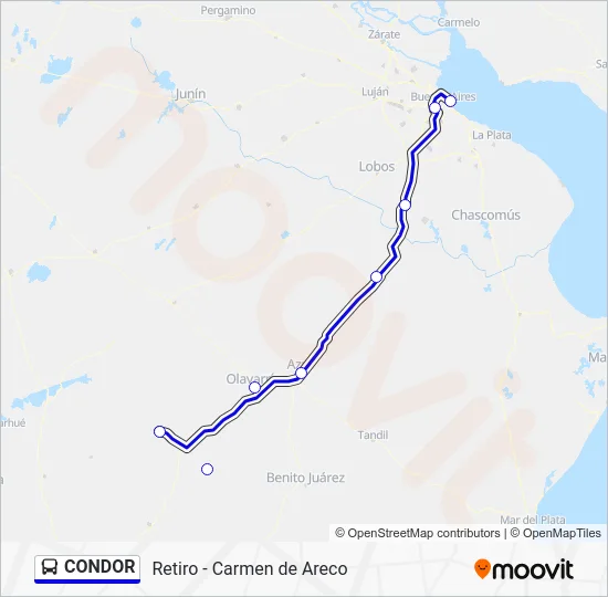 CONDOR Colectivo Line Map