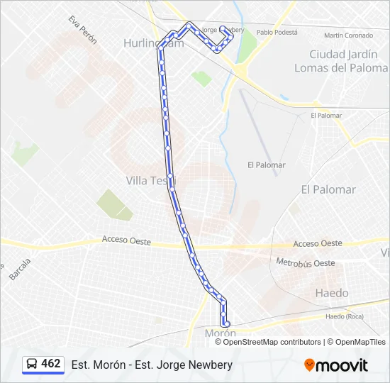 462 Colectivo Line Map