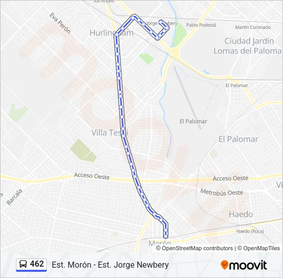 462 Colectivo Line Map
