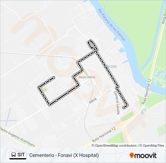 Mapa de SIT de Colectivo