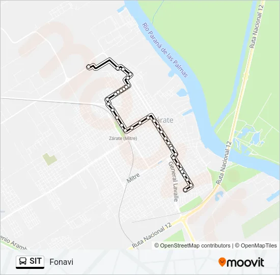 SIT Colectivo Line Map