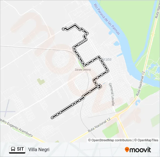 SIT Colectivo Line Map