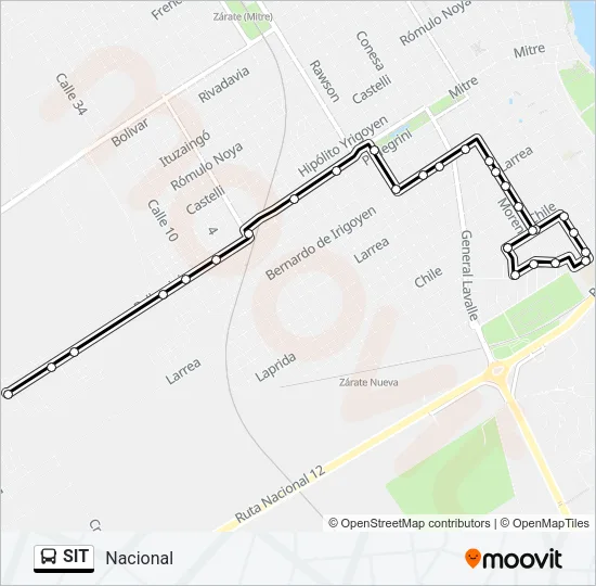 SIT Colectivo Line Map