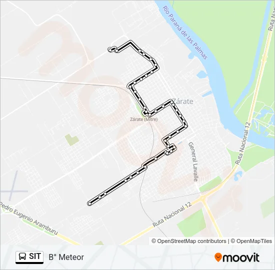 SIT Colectivo Line Map