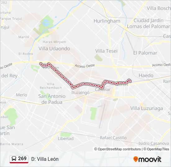 269 Colectivo Line Map