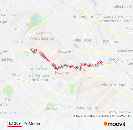 269 Colectivo Line Map