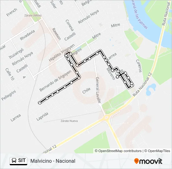 SIT Colectivo Line Map