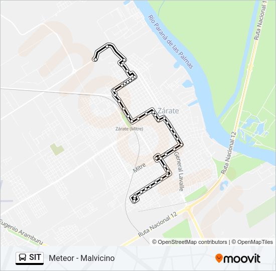 Mapa de SIT de Colectivo