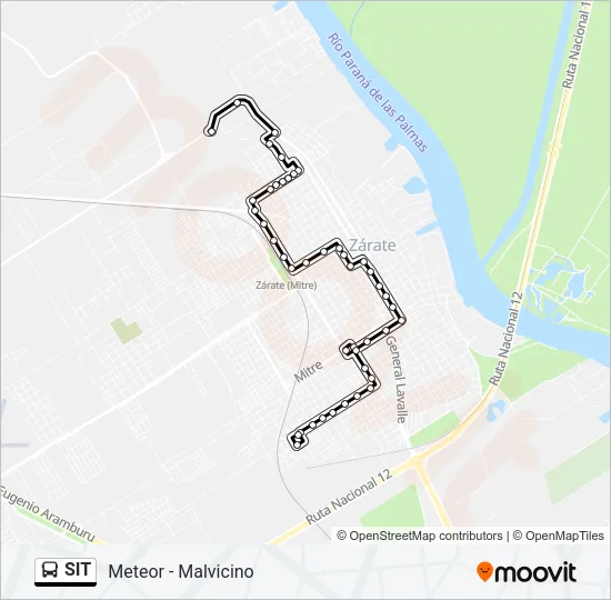 SIT Colectivo Line Map
