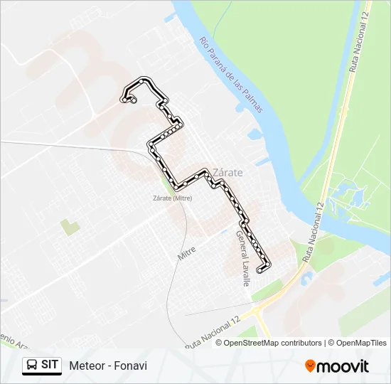 SIT Colectivo Line Map