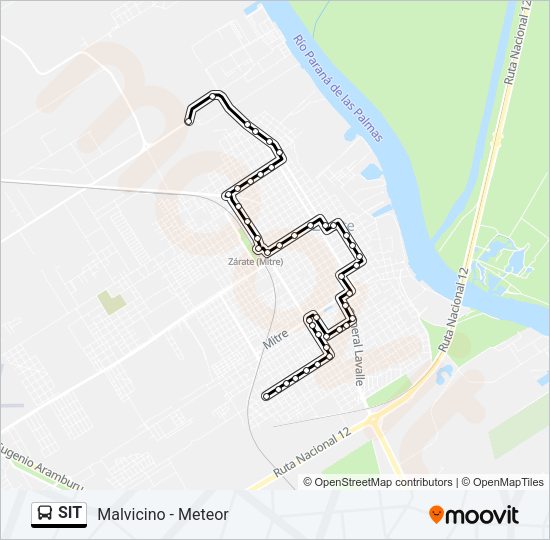 Mapa de SIT de Colectivo