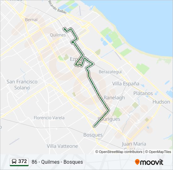 372 Colectivo Line Map