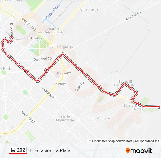 202 Colectivo Line Map