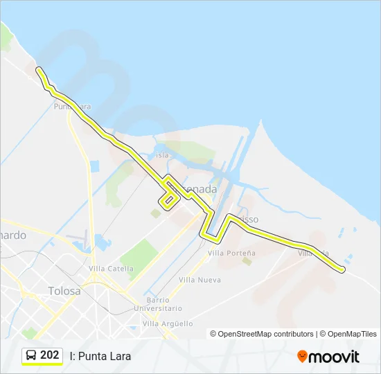 Mapa de 202 de Colectivo