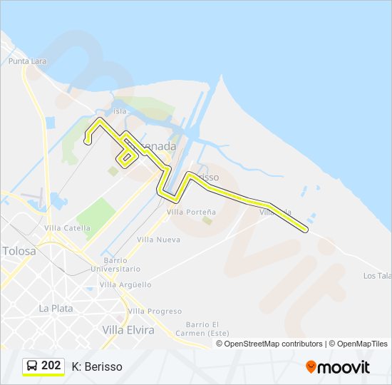 Mapa de 202 de Colectivo