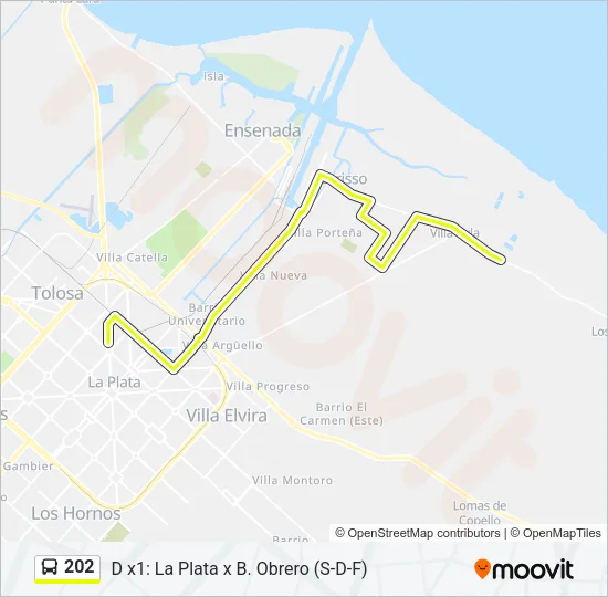 202 Colectivo Line Map