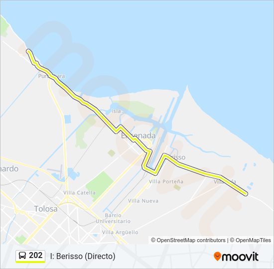 Mapa de 202 de Colectivo