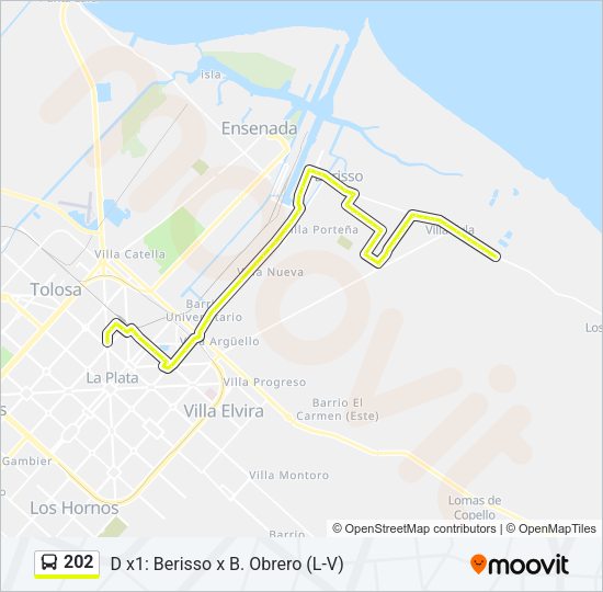202 Colectivo Line Map