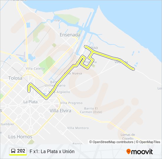 Mapa de 202 de Colectivo