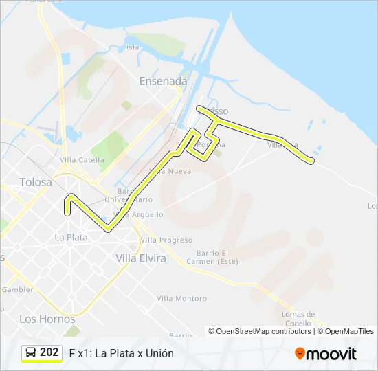 Mapa de 202 de Colectivo