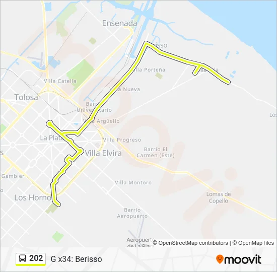 202 Colectivo Line Map