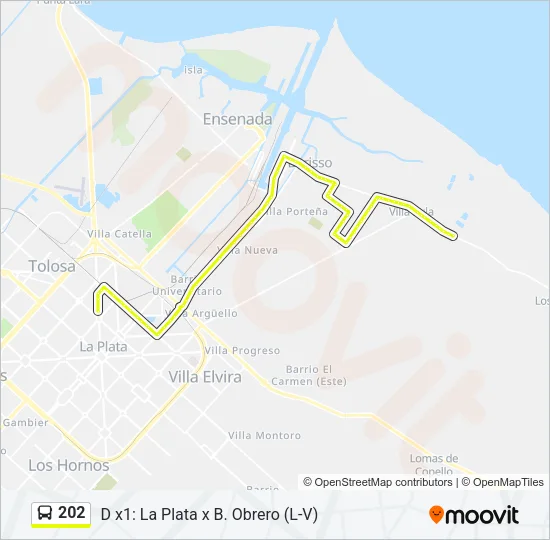 202 Colectivo Line Map