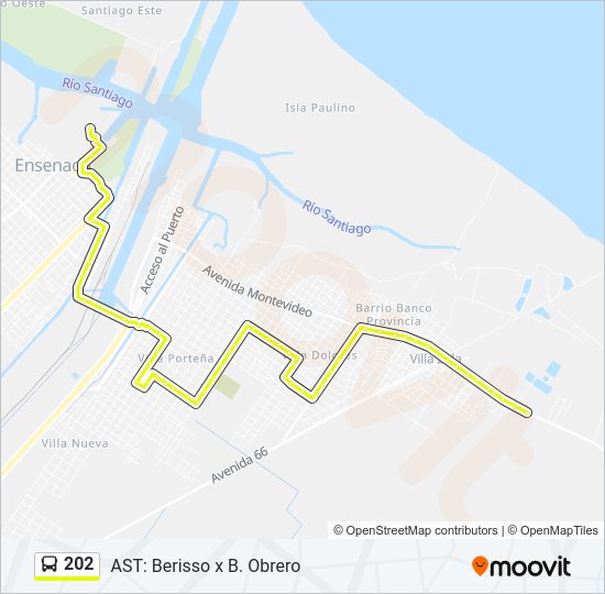 Mapa de 202 de Colectivo