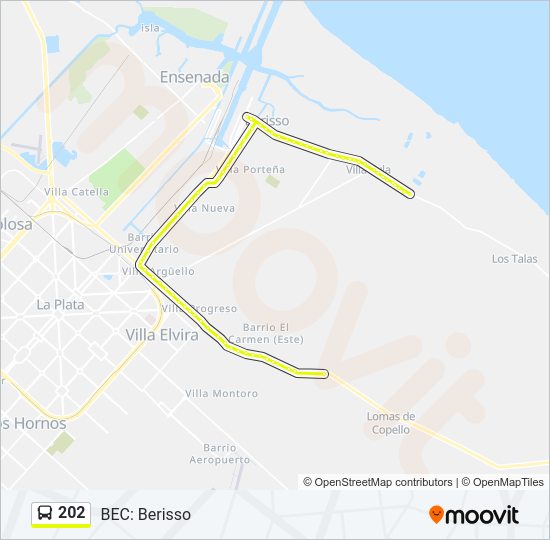 202 Colectivo Line Map