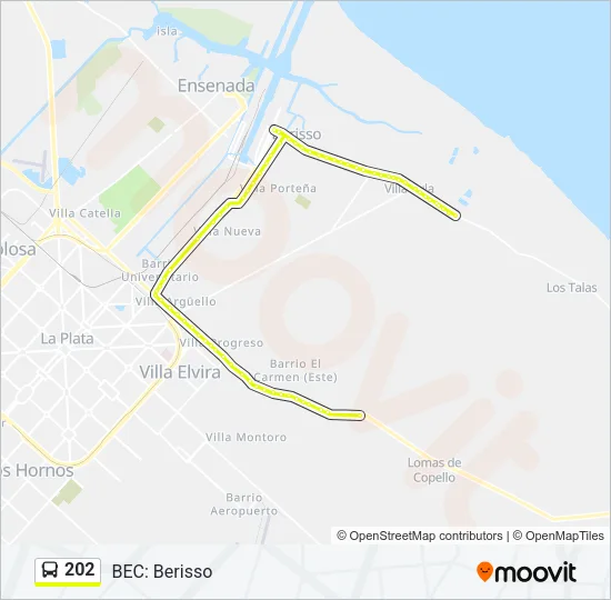 202 Colectivo Line Map