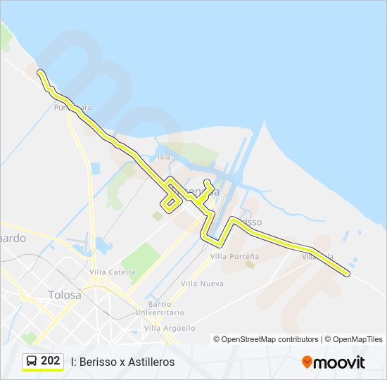 Mapa de 202 de Colectivo