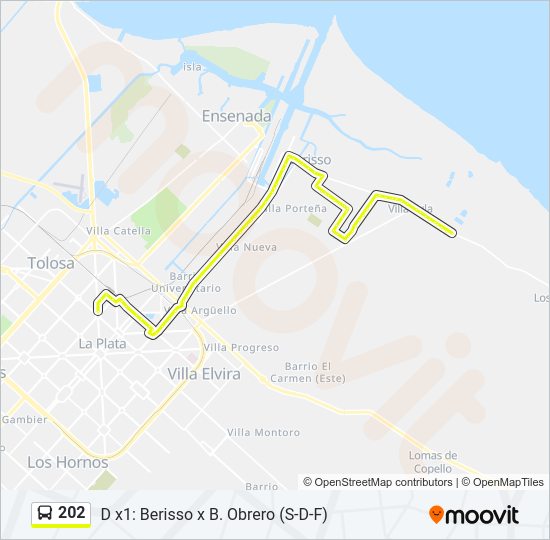 Mapa de 202 de Colectivo