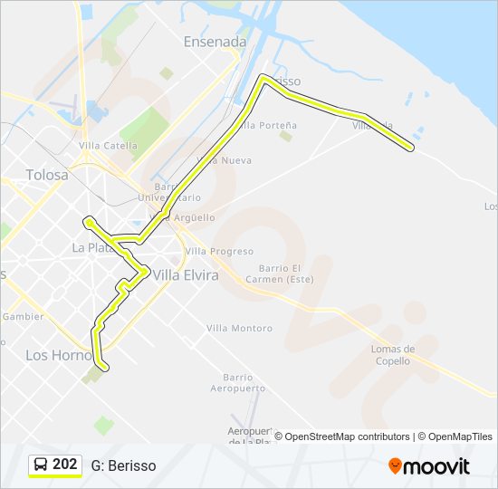 202 Colectivo Line Map