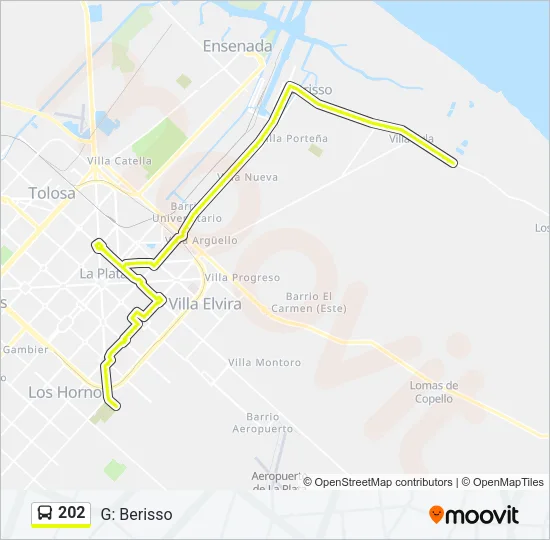 202 Colectivo Line Map