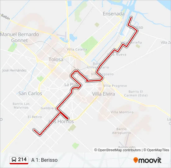 214 Colectivo Line Map