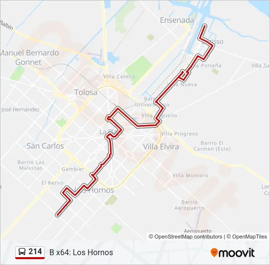 214 Colectivo Line Map