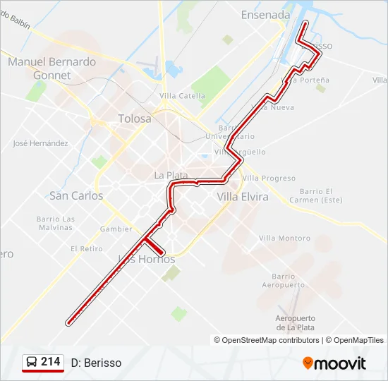 214 Colectivo Line Map