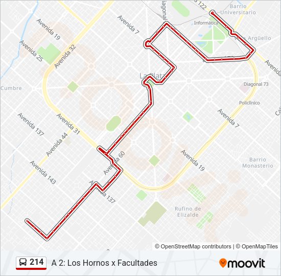 214 Colectivo Line Map