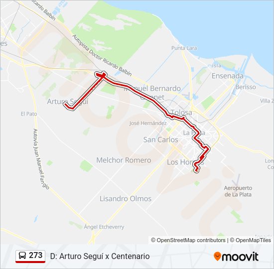 Mapa de 273 de Colectivo