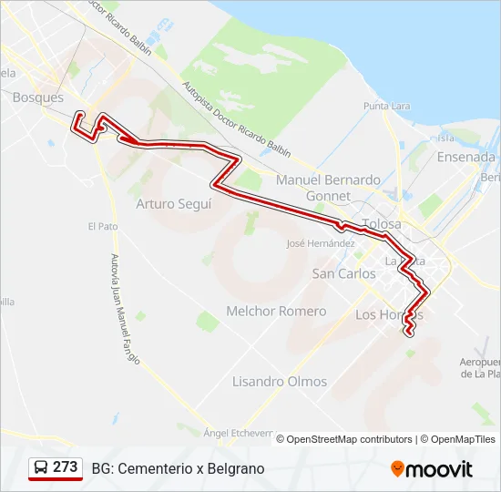 273 Colectivo Line Map
