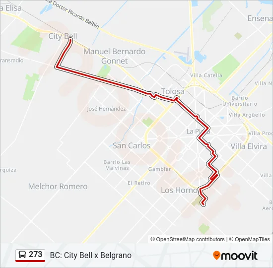 273 Colectivo Line Map