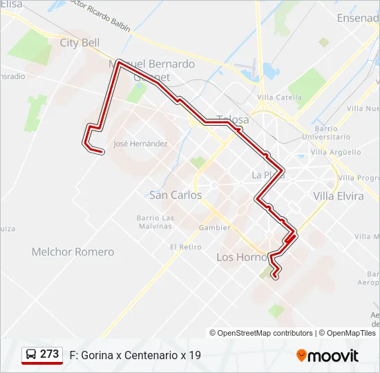273 Colectivo Line Map
